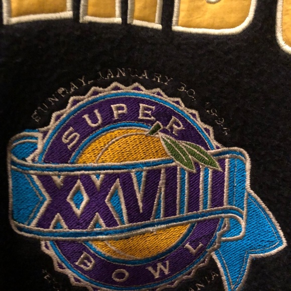 Sperbowl XXVII fleece pullover jacket - Picture 3 of 3